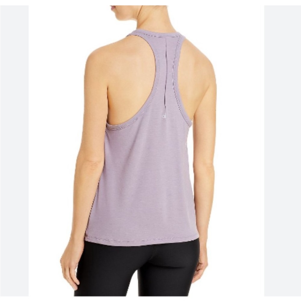 Alo Yoga Women's Motion Tank in Lavender Smoke Dark Purple Size L EUC
